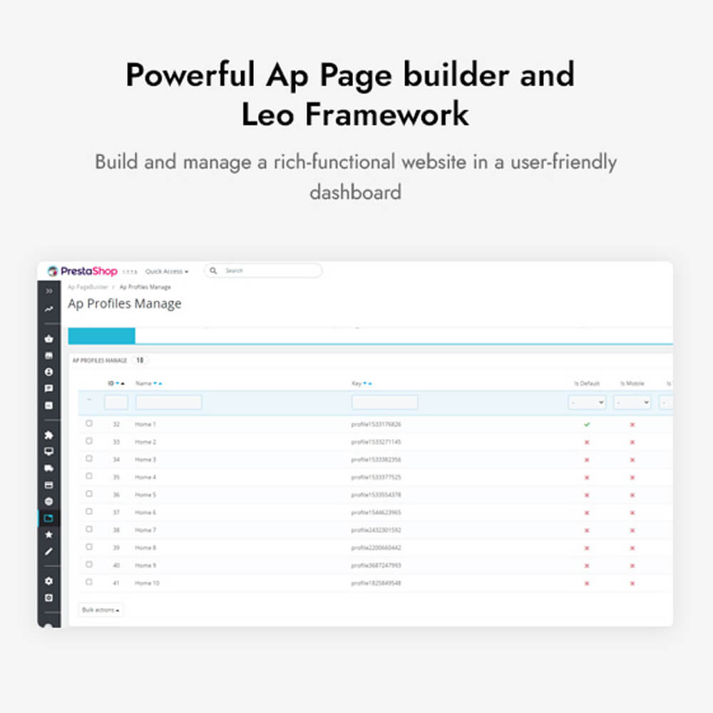 Powerful Ap Page builder and Leo Framework Build and manage a rich-functional website in a user-friendly dashboard