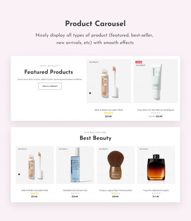 Product carousel