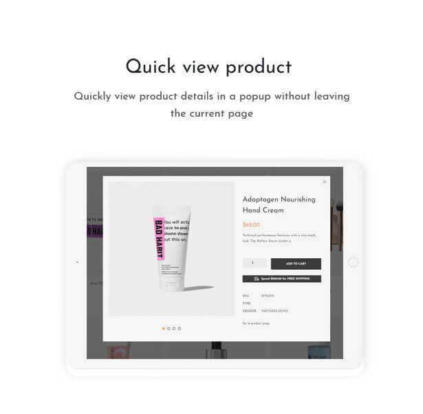 Bedove Wonderful Cosmetics & Spa Shopify Theme Features