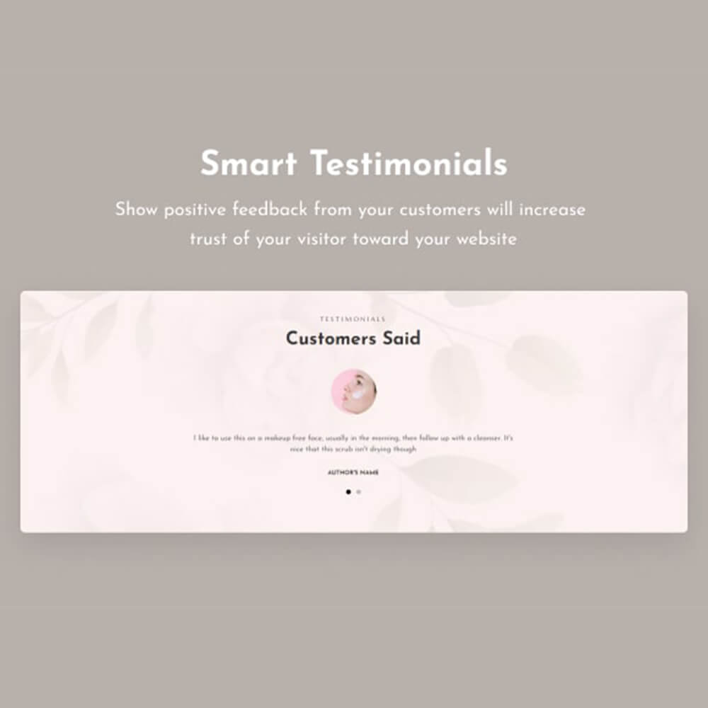 Smart testimonials