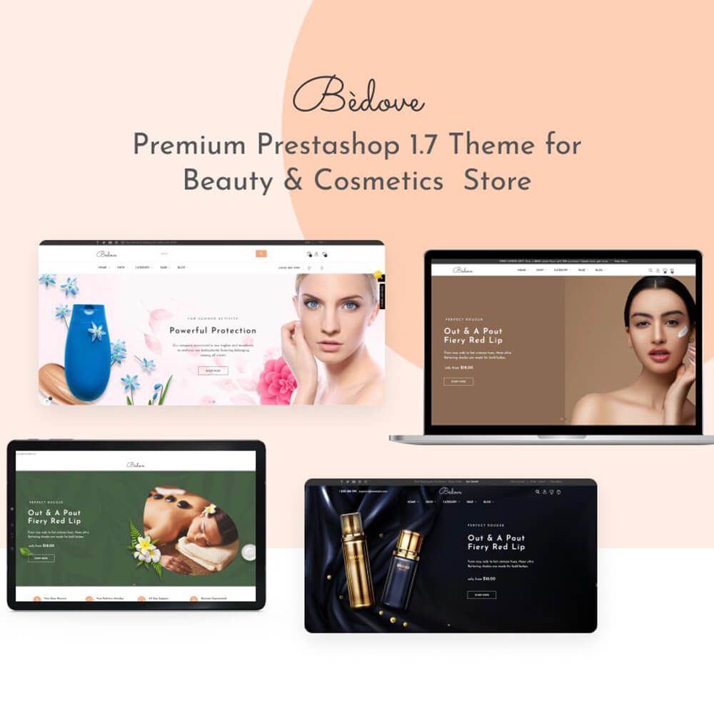 Bedove Premium Prestashop 1.7 Theme for Beauty & Cosmetics  Store