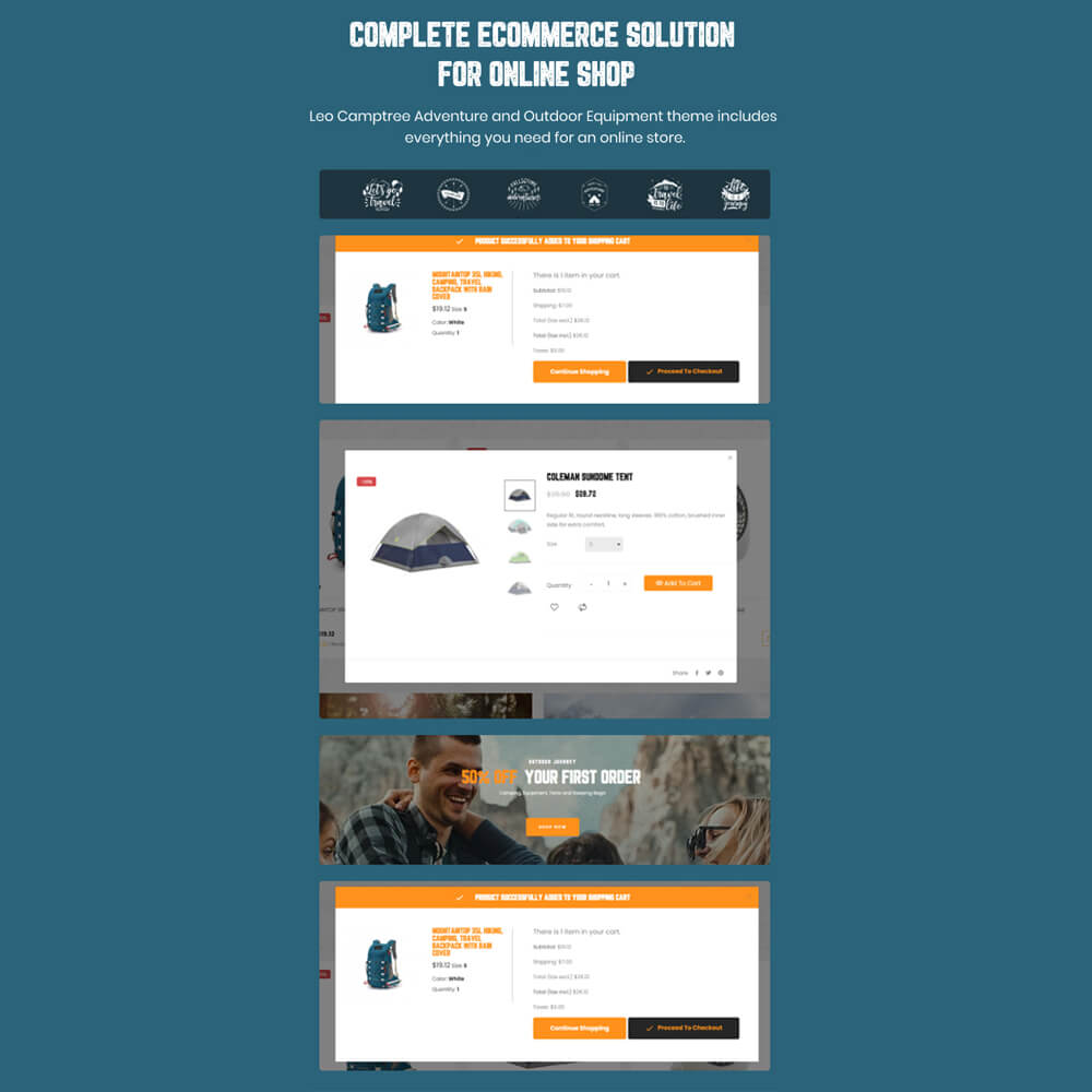 Complete eCommerce solution for online shop