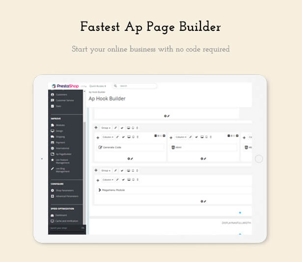 Fastest Ap Page Builder Start your online business with no code required