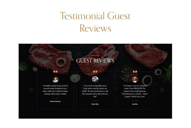 Testimonial Guest Reviews