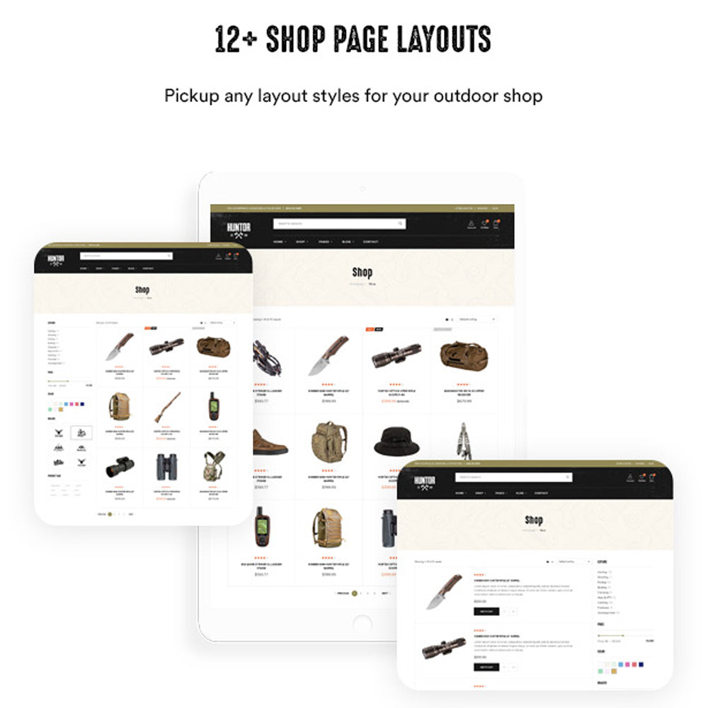 12+ Shop Page Layouts Pickup any layout styles for your outdoor shop