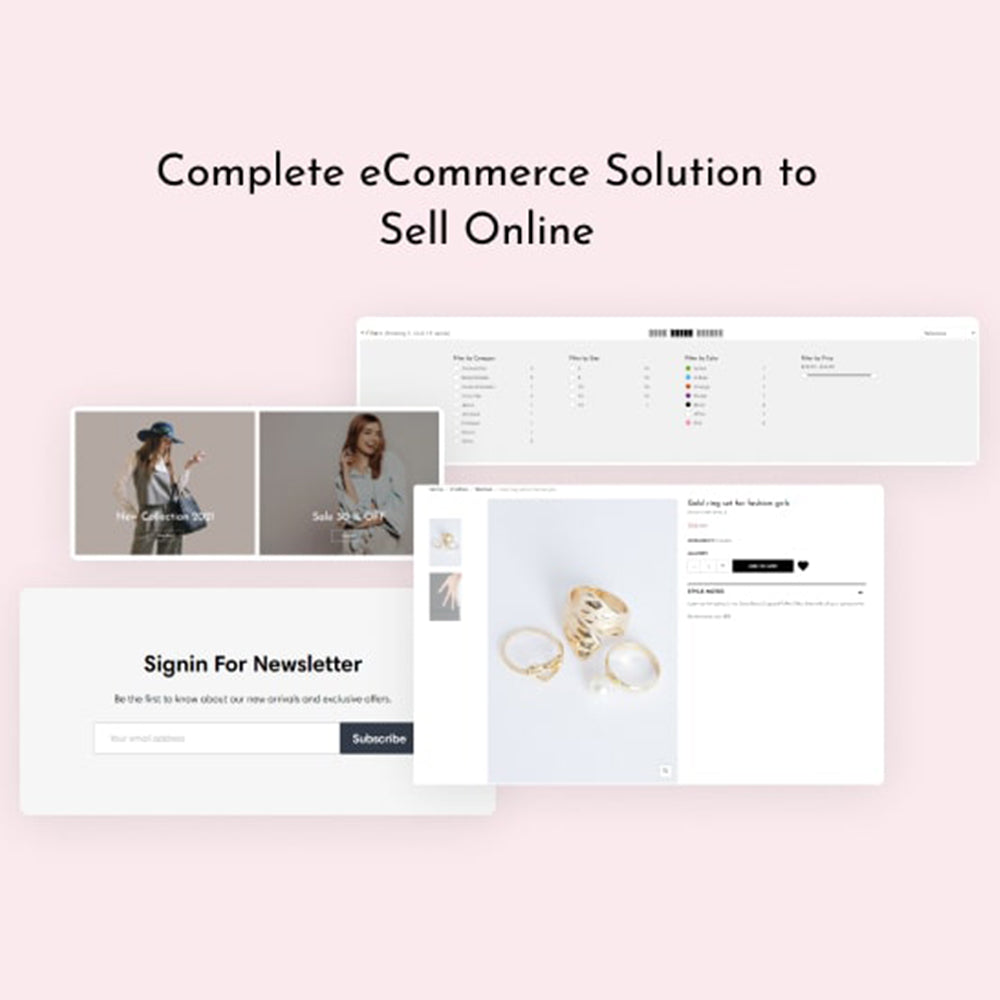 Complete eCommerce solution to sell online