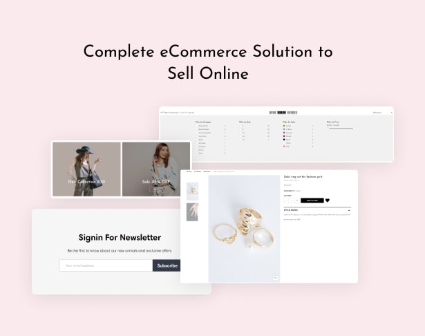 Complete eCommerce solution to sell online 