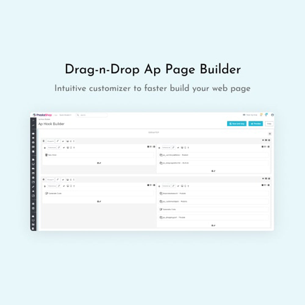 Drag-n-drop Ap Page Builder