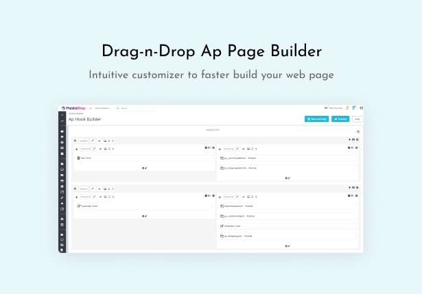 Drag-n-drop Ap Page Builder