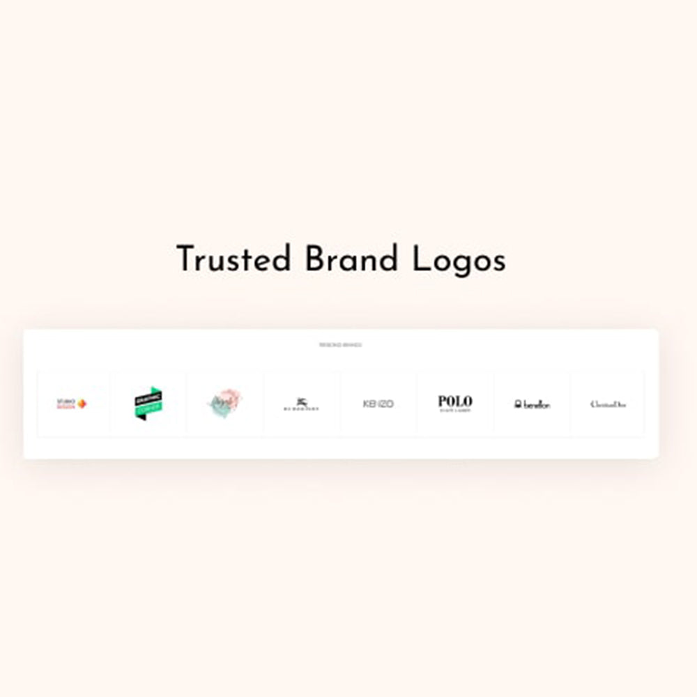 Trusted brand logos