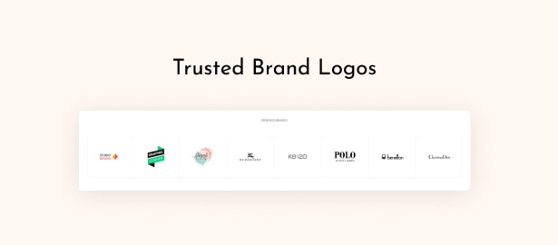 Trusted brand logos