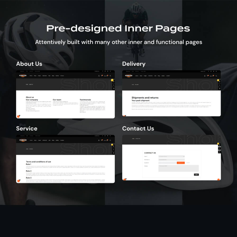 Pre-designed Inner Pages