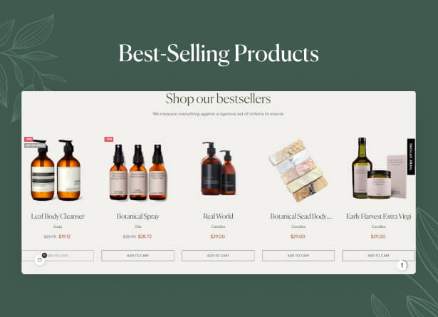 Best-selling products
