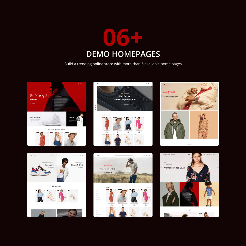 06+ Demo Homepages 