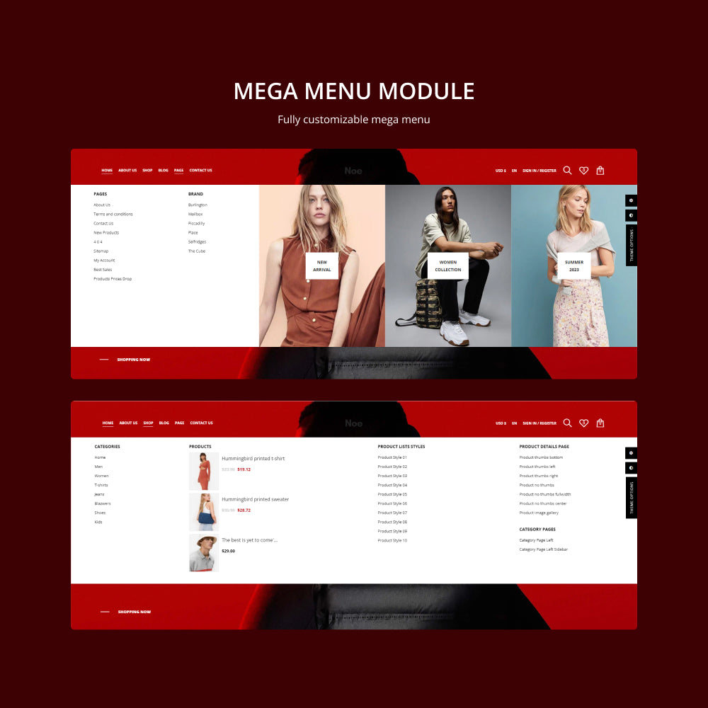 Mega menu Module