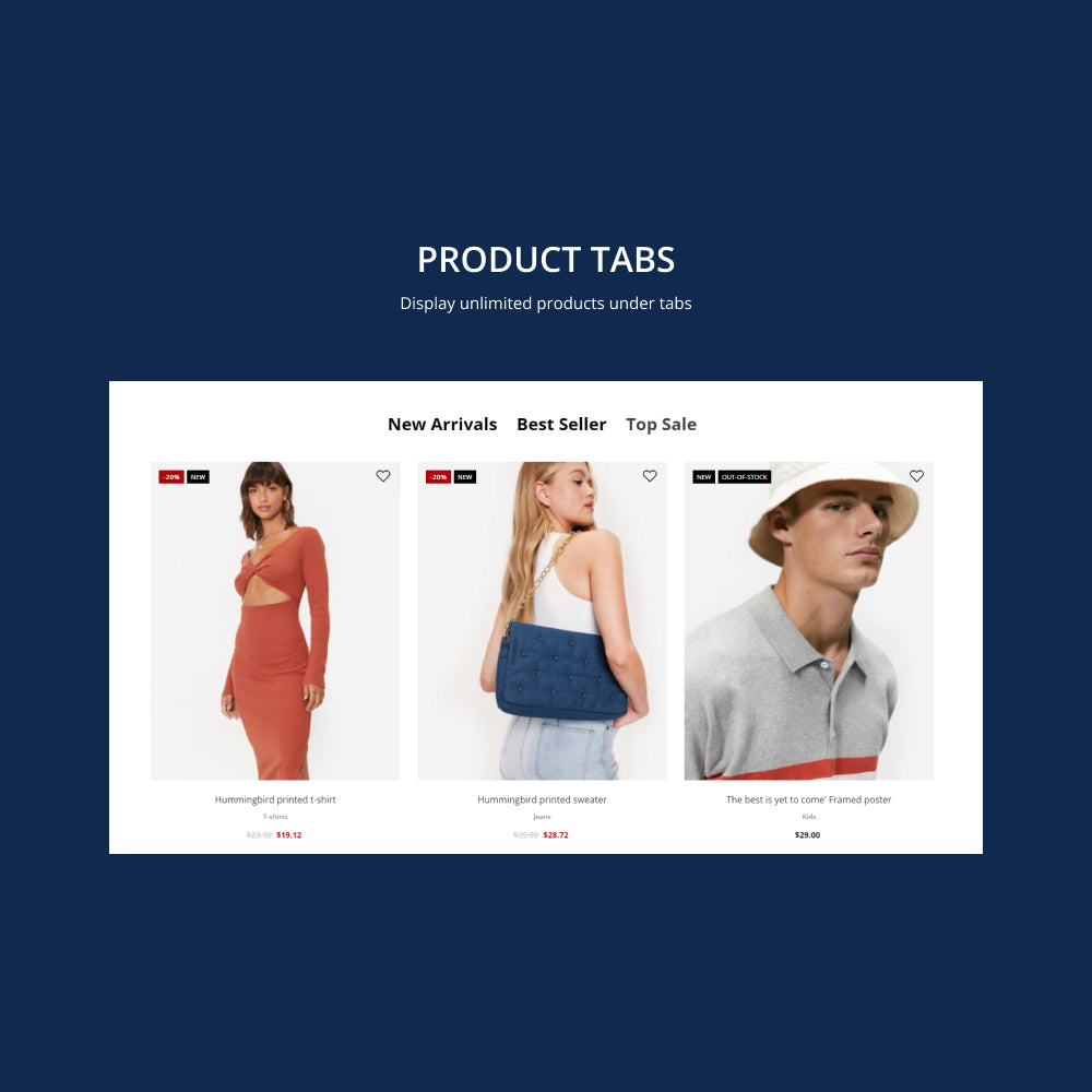 Product tabs 
