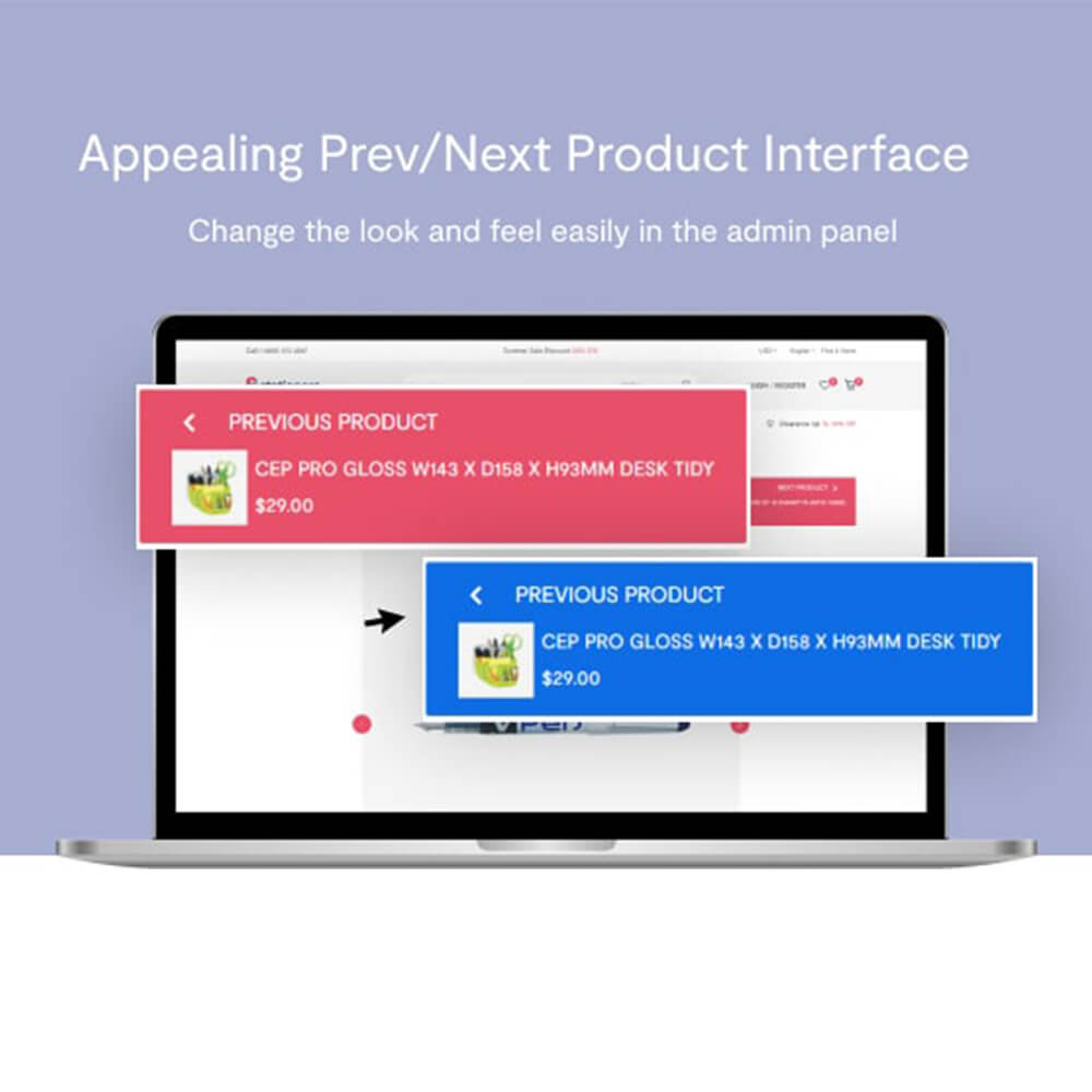 Appealing Prev/Next product interface