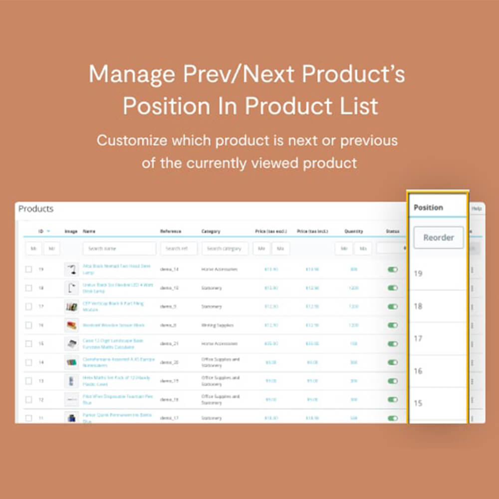 Manage Prev/Next product’s position in Product list