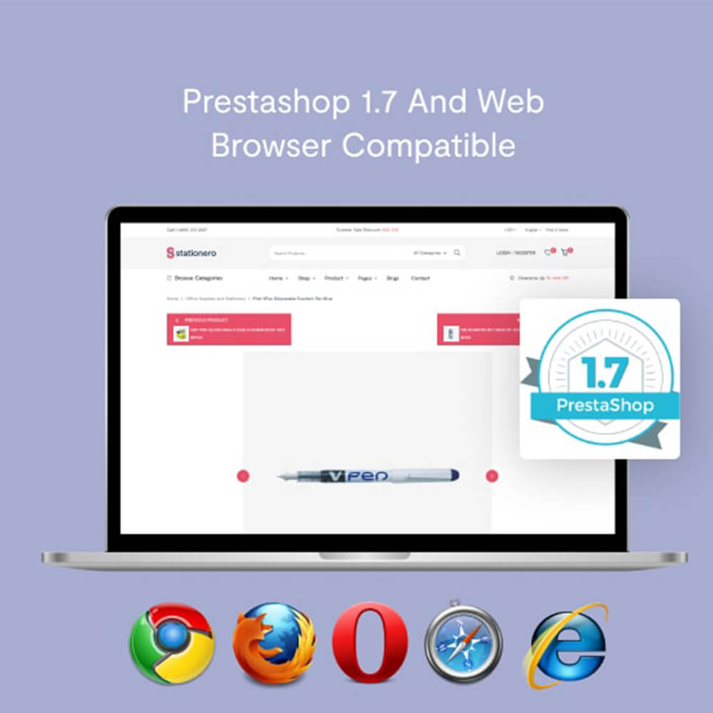 Prestashop 1.7 and Web-browser Compatible