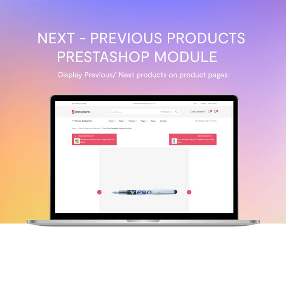 Next - Previous Products Prestashop Module