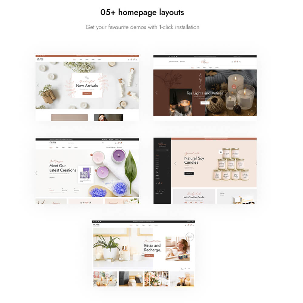 05+ homepage layouts