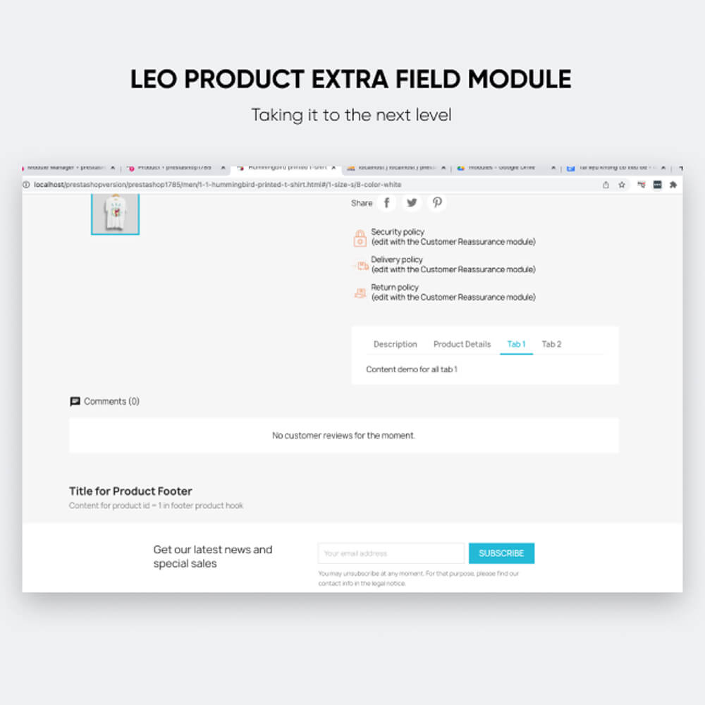 Leo Product Extra Field Module
