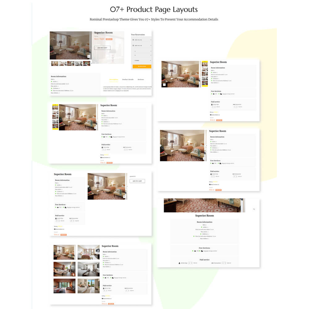 07+ Product Page Layouts