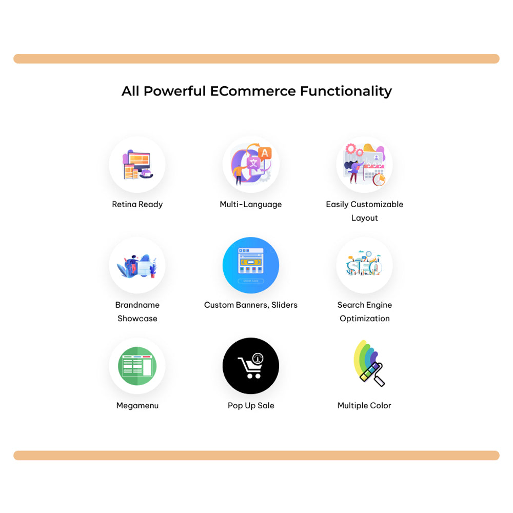 All powerful eCommerce functionality