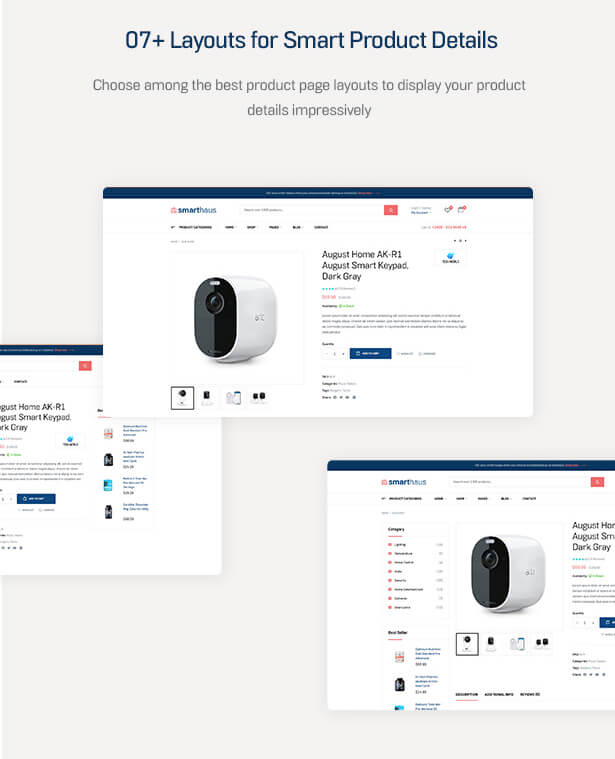 07+ Layouts for Smart Product Details Choose among the best product page layouts to display your product details impressively