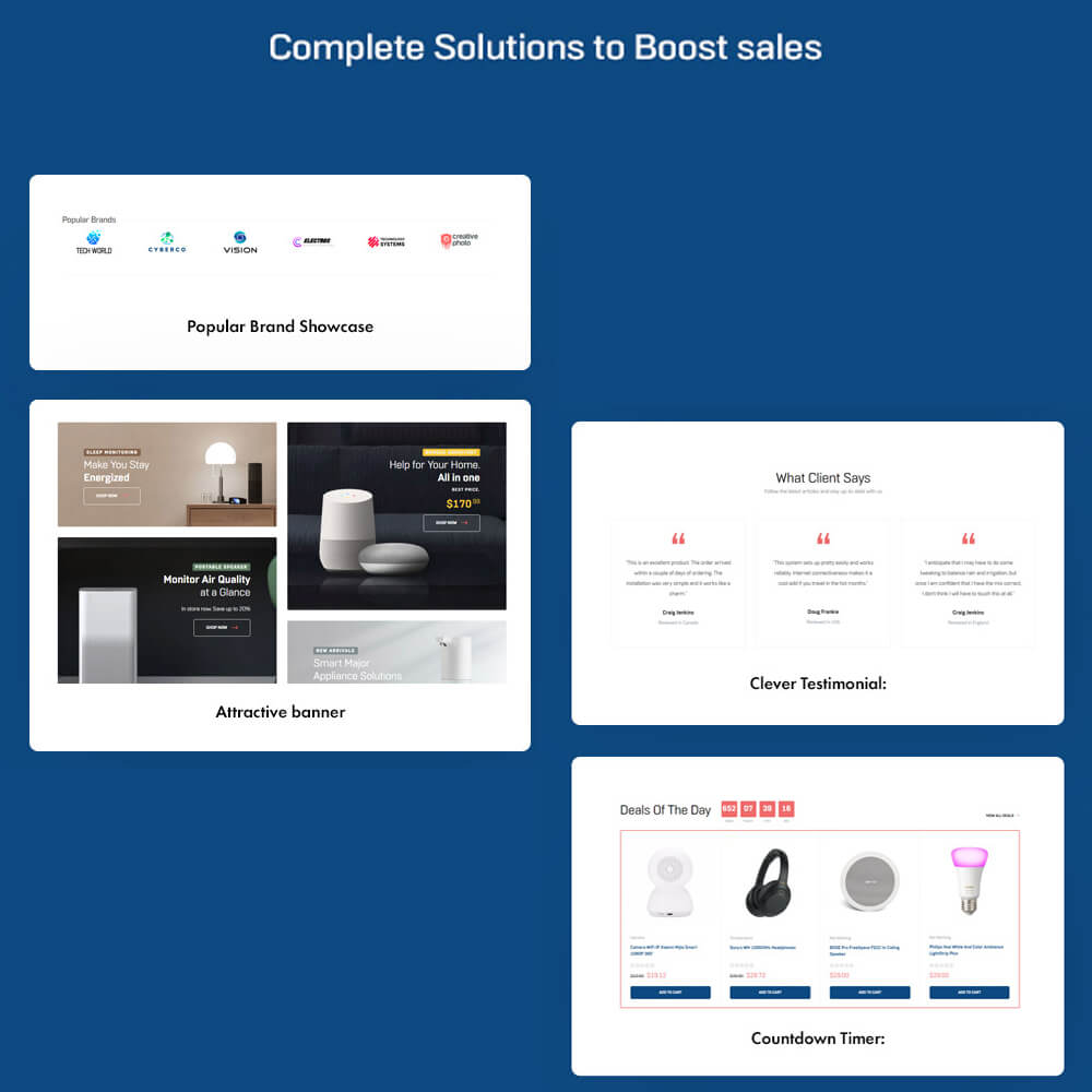 Complete Solutions to Boost sales 