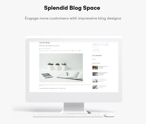 Splendid Blog Space Engage more customers with impressive blog design