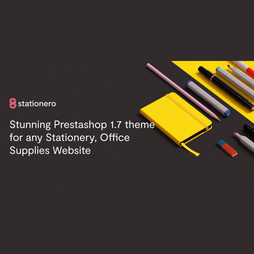 STATIONERO Stunning Prestashop 1.7 theme for any Stationery, Office Supplies Website