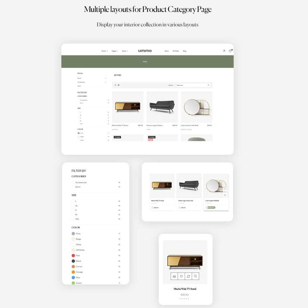 Multiple layouts for Product Category Page