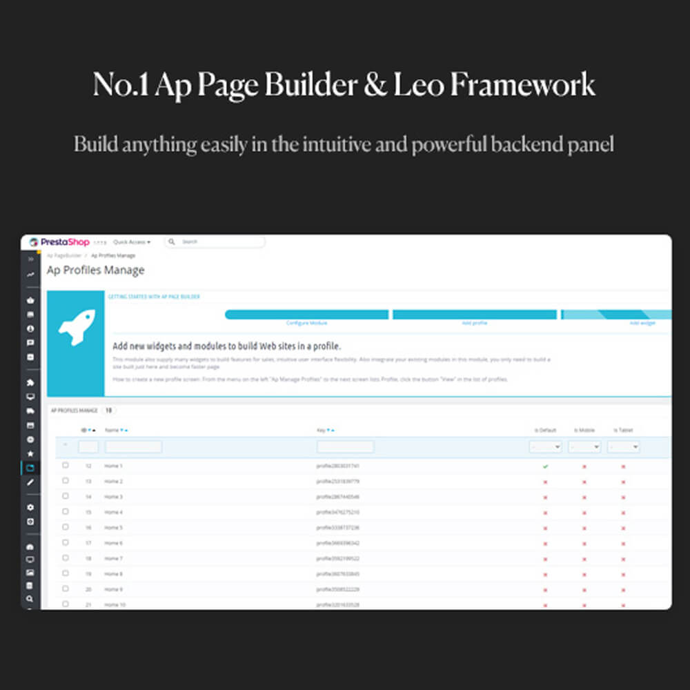 No.1 Ap Page Builder & Leo Framework Build anything easily in the intuitive and powerful backend panel