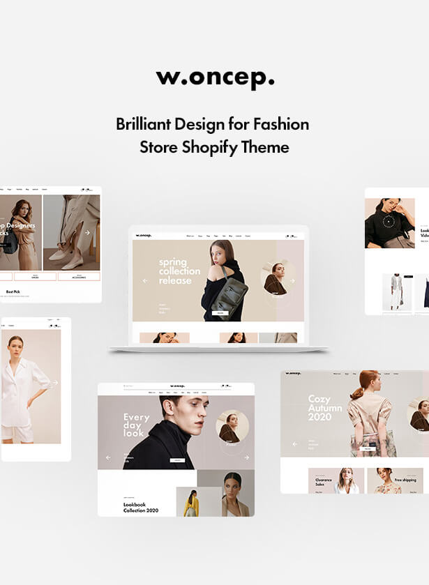 W.oncep - Unisex Fashion & Clothing Shopify Theme