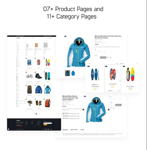 07+ product pages and 11+ category pages