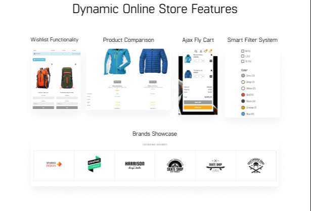 Dynamic online store features