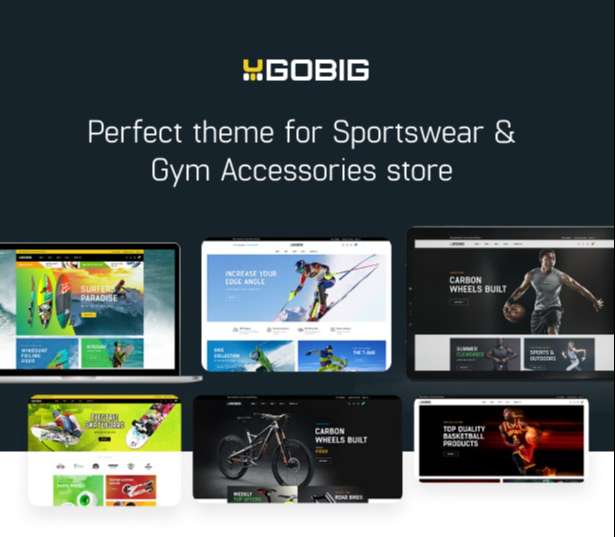Perfect theme for Sportswear & Gym Accessories store