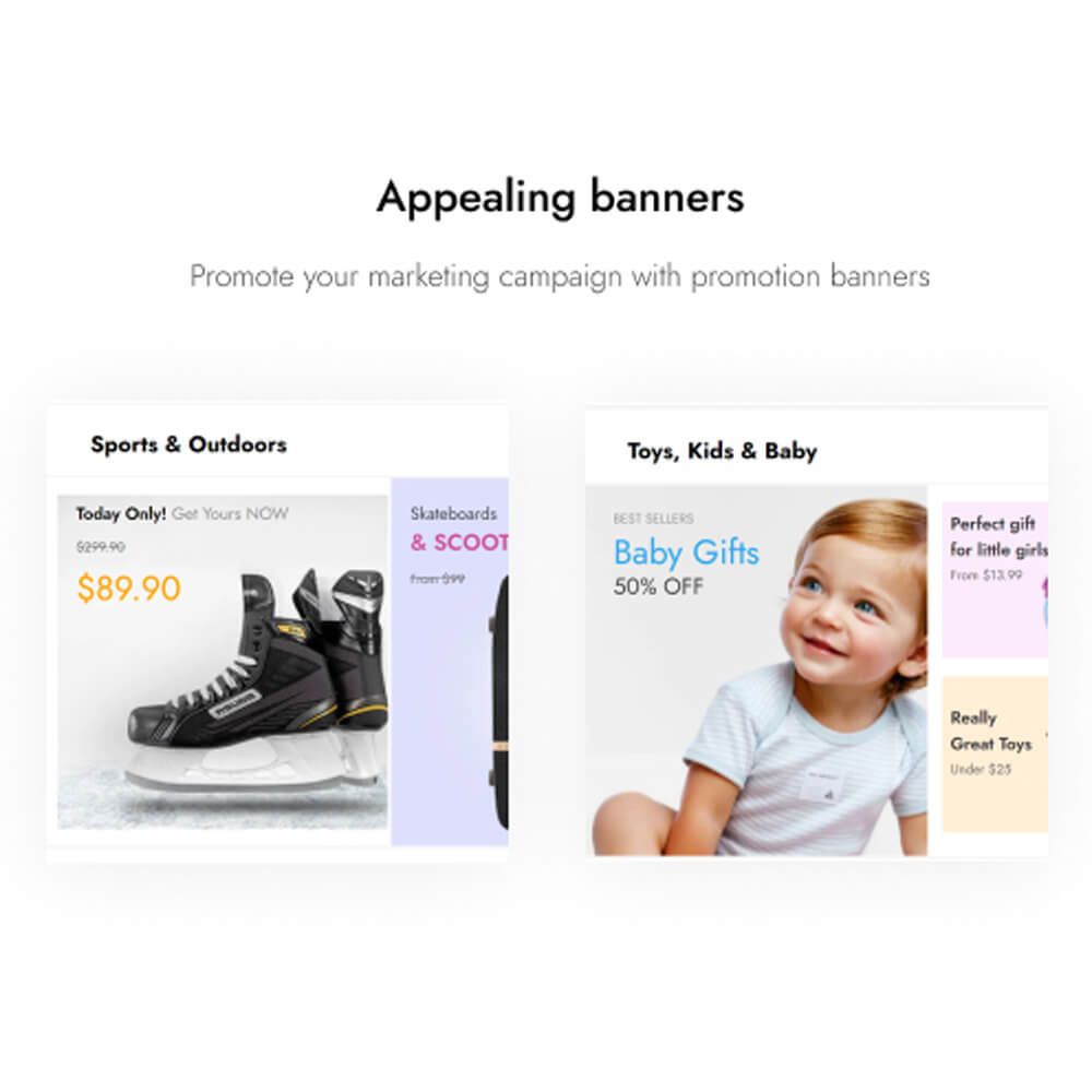 Appealing banners