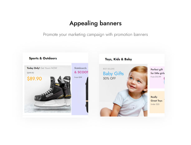 Appealing banners