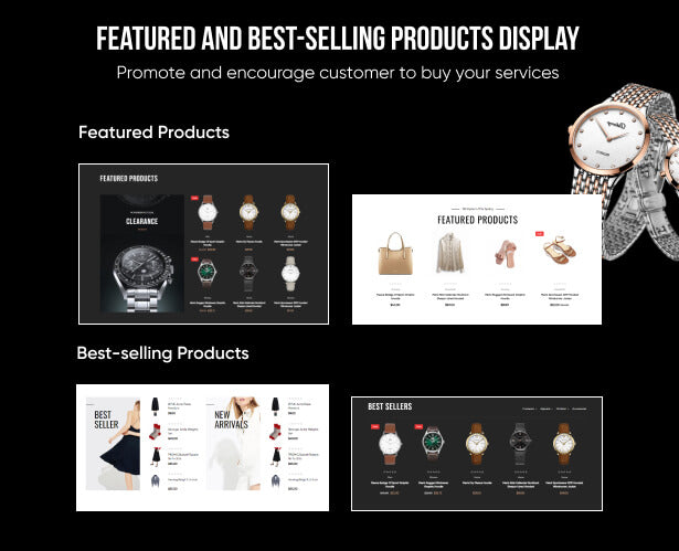 Featured and Best-selling Products Display