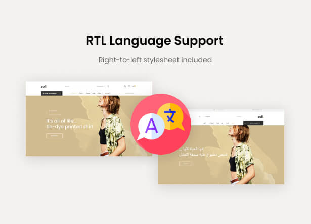 RTL language support