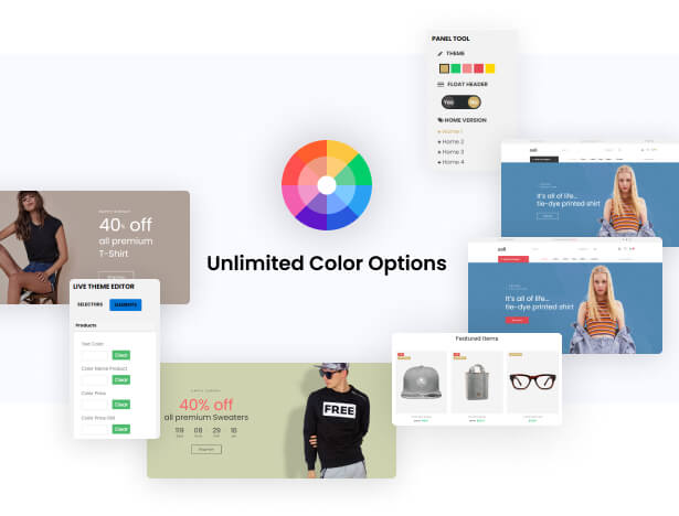 Unlimited color options