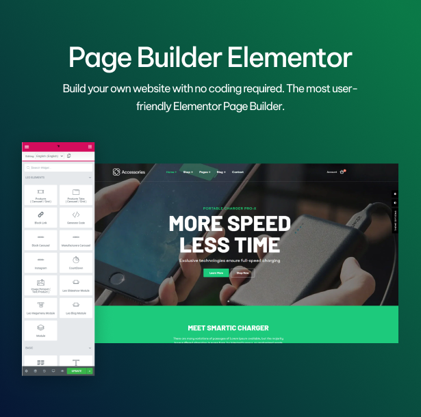 Most intuitive Elementor Page Builder  