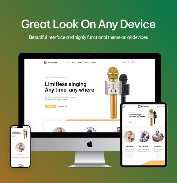 Fully responsive and retina-ready design