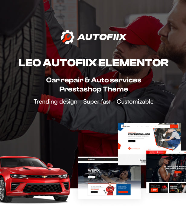  Leo Autofiix Elementor - Car Repair & Auto Services Prestashop 8.x Theme