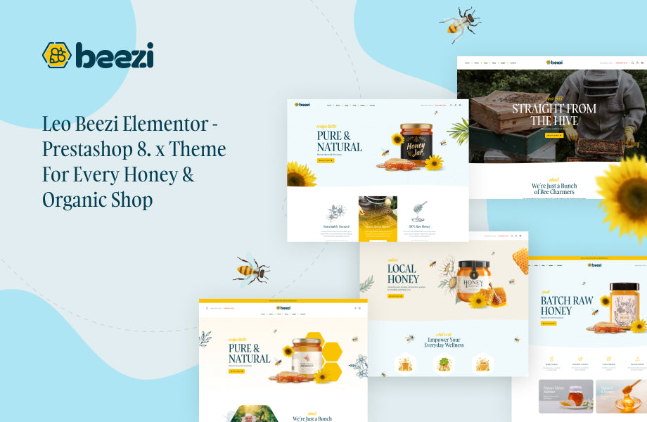 Leo Beezi Elementor - Honey & Organic Shop Prestashop Theme