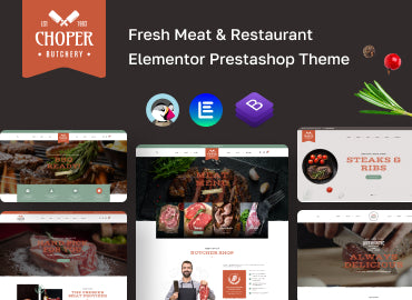 Leo Choper - Fresh Meat & Restaurant Elementor Prestashop Theme