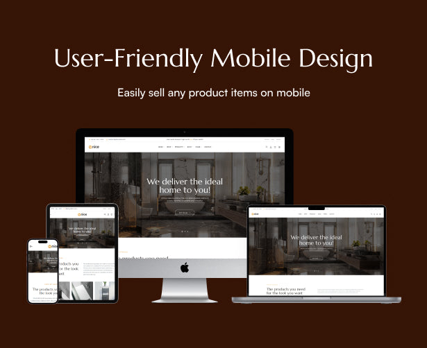 Fully responsive and mobile optimized 