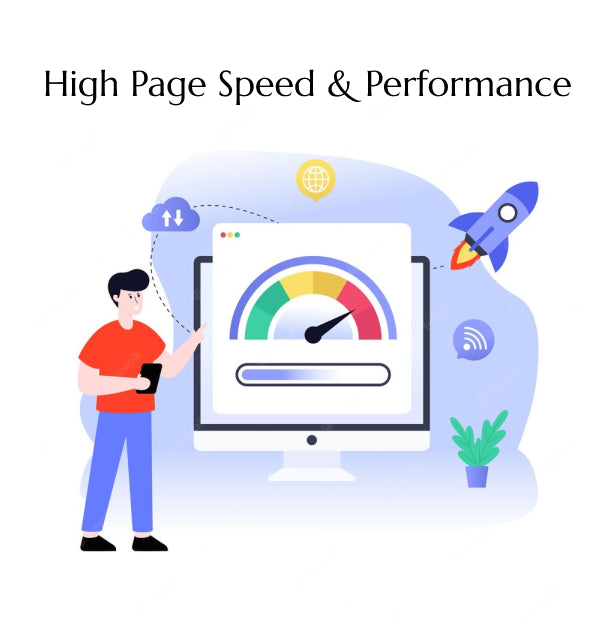 High page-loading speed and performance